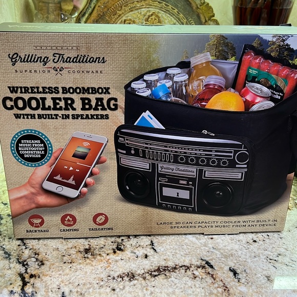 Grilling Traditions Other - **New In Box** Grilling Traditions Wireless Boombox Cooler Bag
